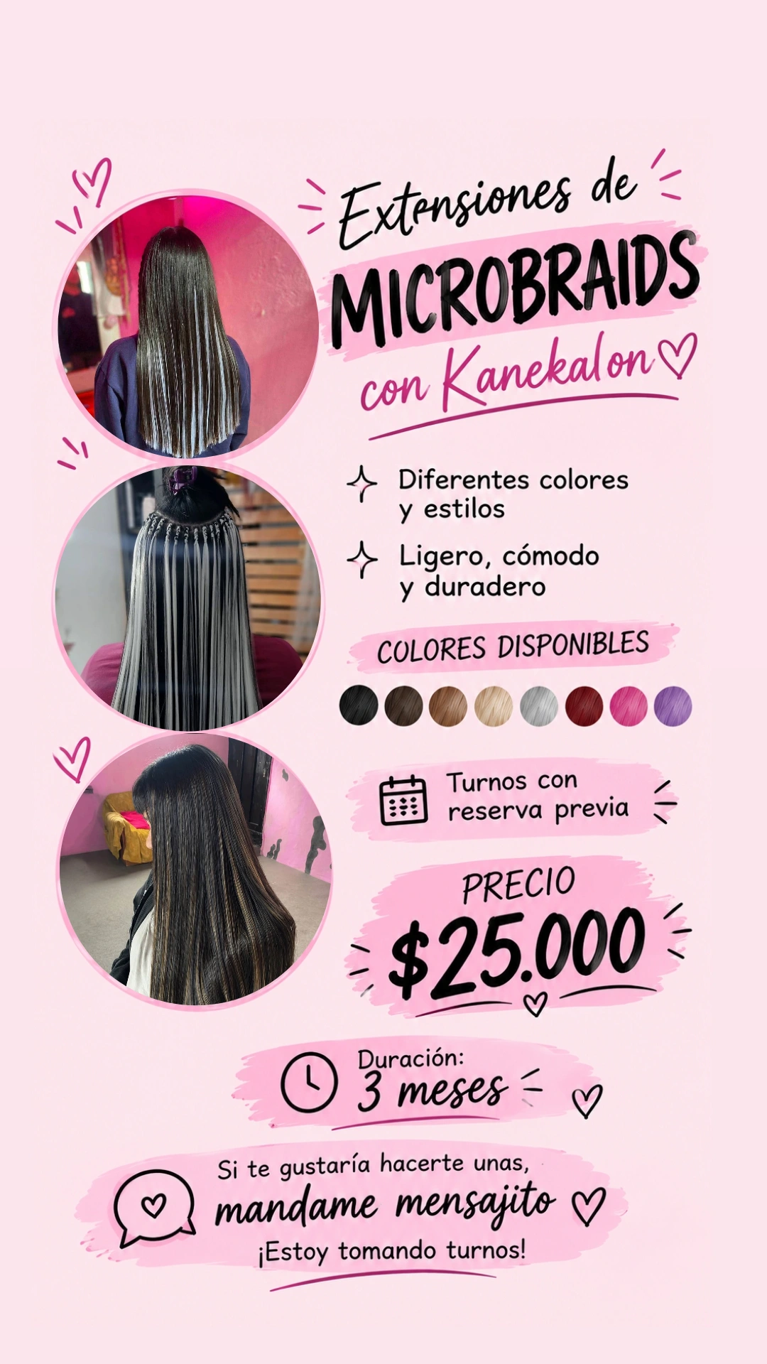 Extensiones de Microbraids