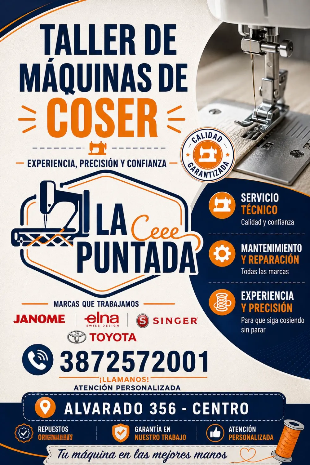La Puntada - Taller de Máquinas de Coser