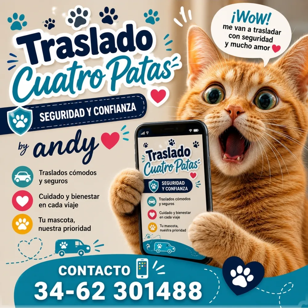 Traslado de mascotas 4 Patas 